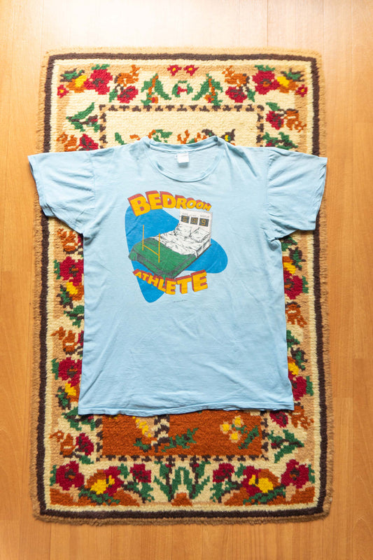 80s  Light Blue "BEDROOM ATHLETE" T-Shirts