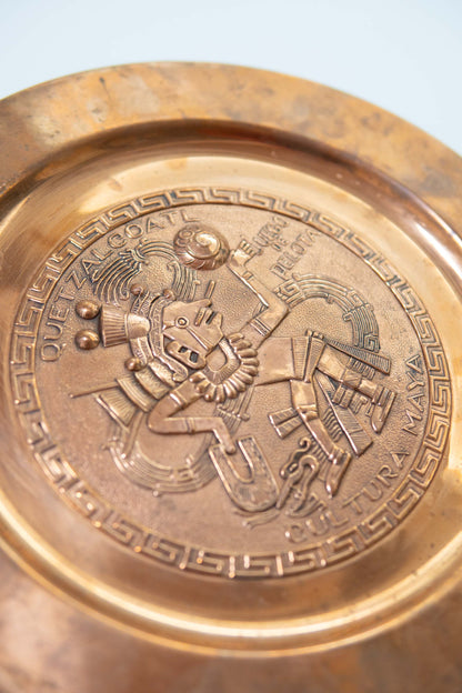 Mexican Copper Decorative Plate