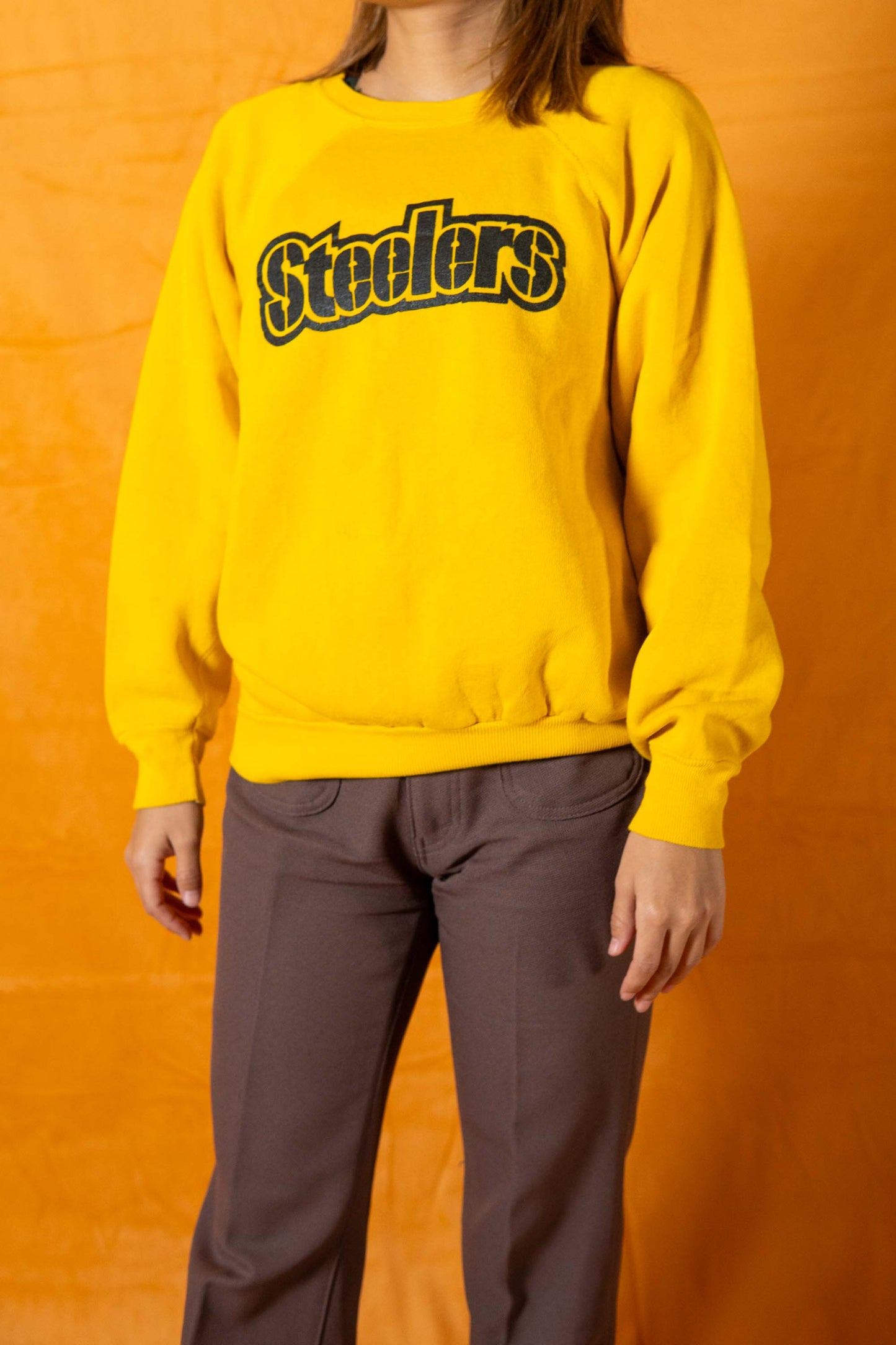 80s Steelers Yellow Sweatshirts