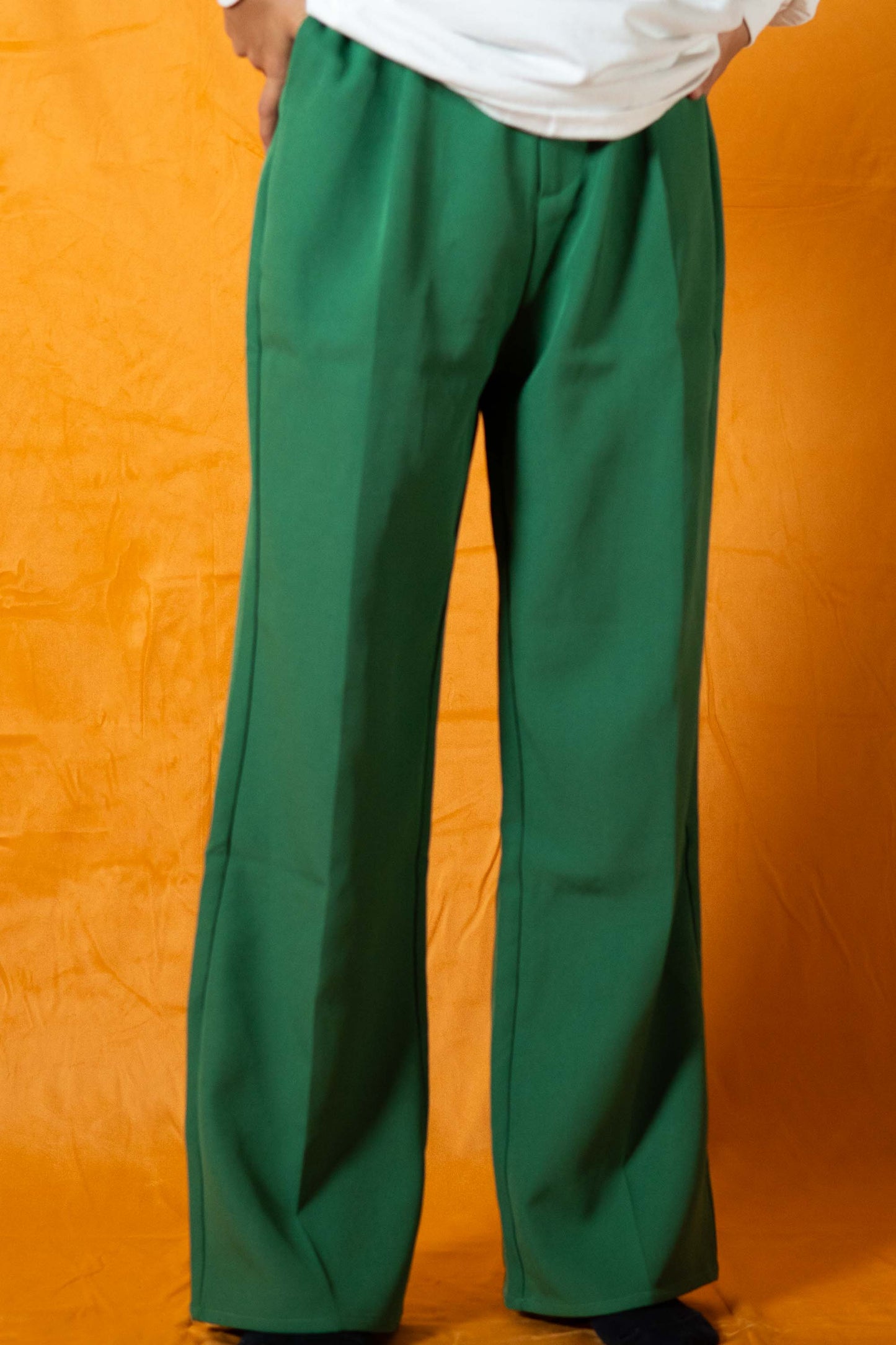 Green Color Pants