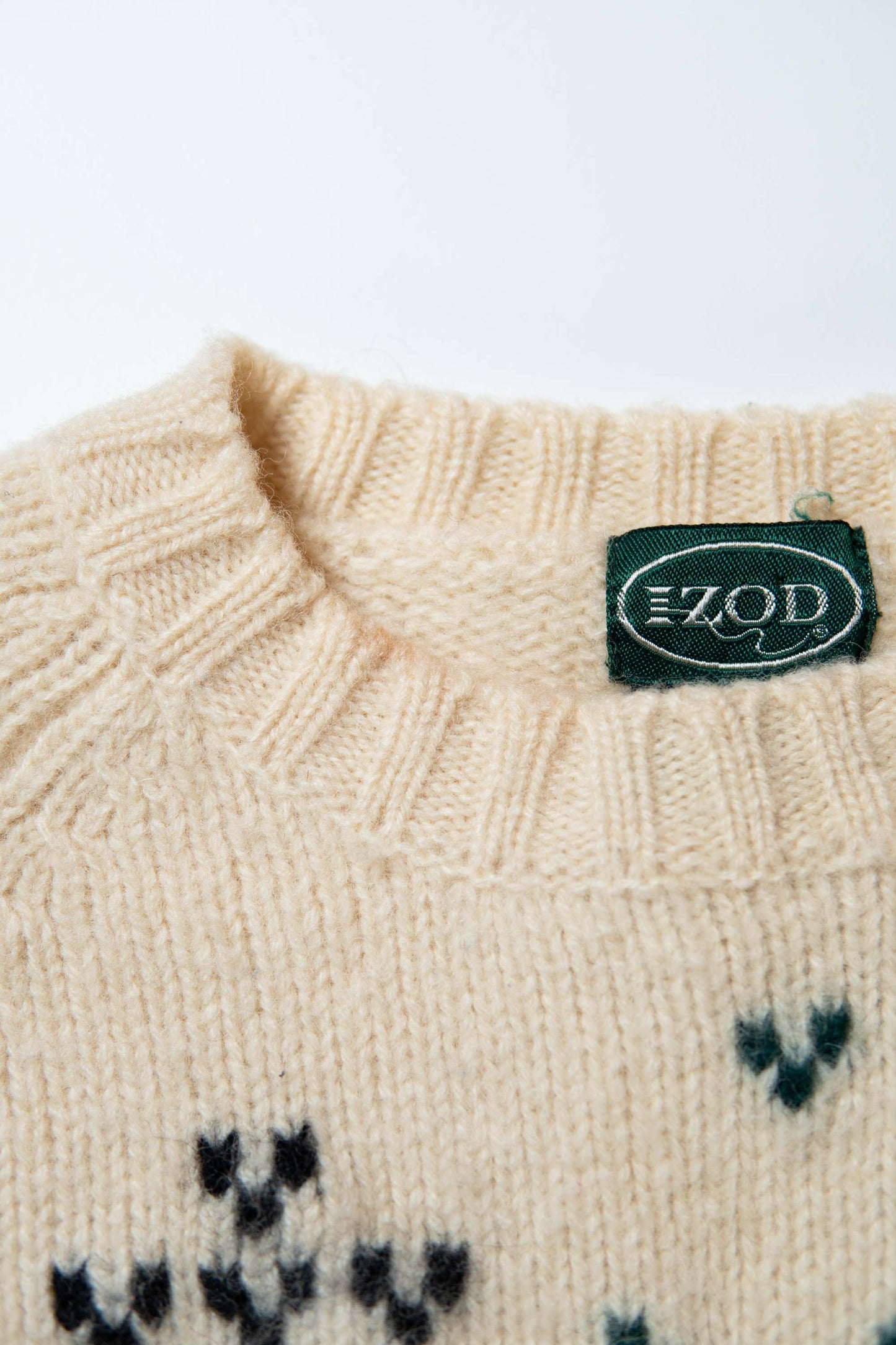 IZOD White Nordic Knit Sweater