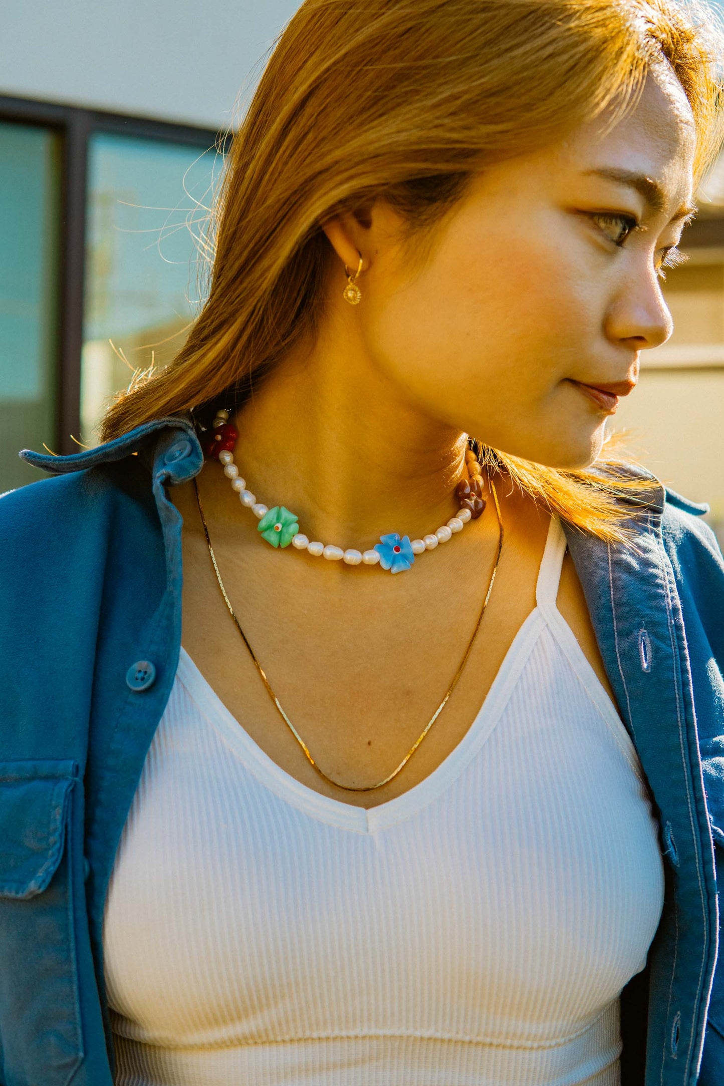 Peaceful Flower Choker