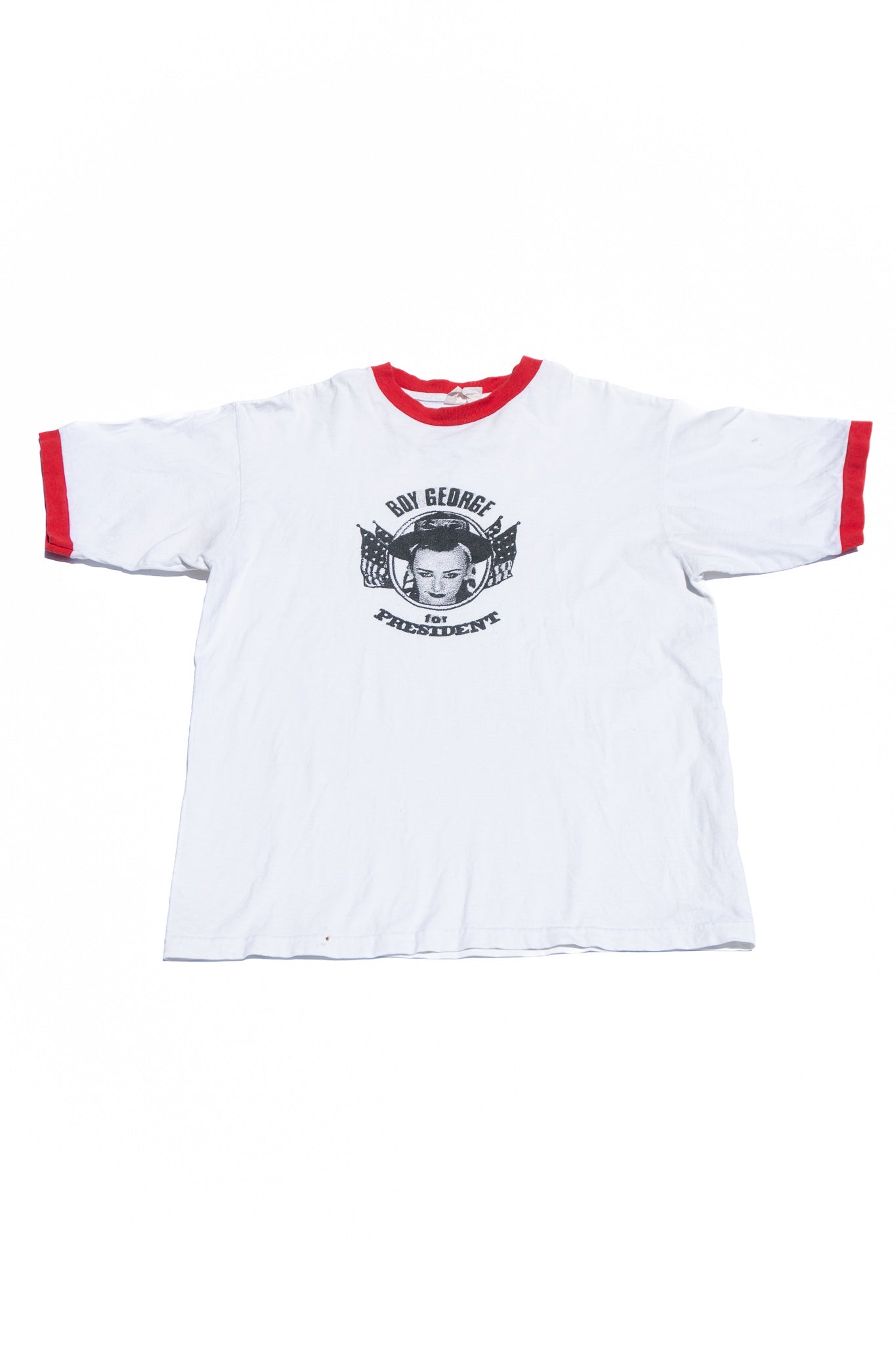 "BOY GEORGE for President" Ringer T-shirt