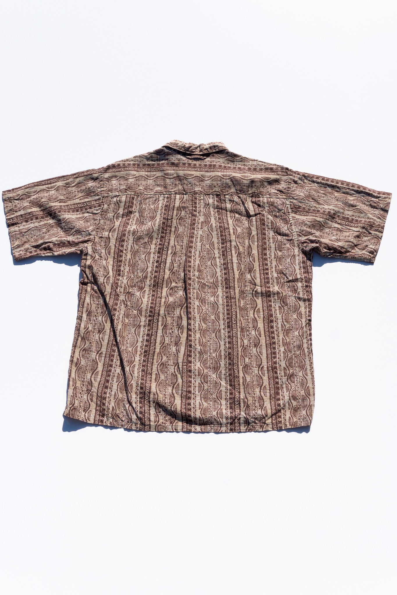 "ST JOHN'S BAY" Brown Pattern Short Sleeve Shirts