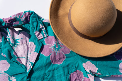 Classic Green Hibiscus Aloha Shirt