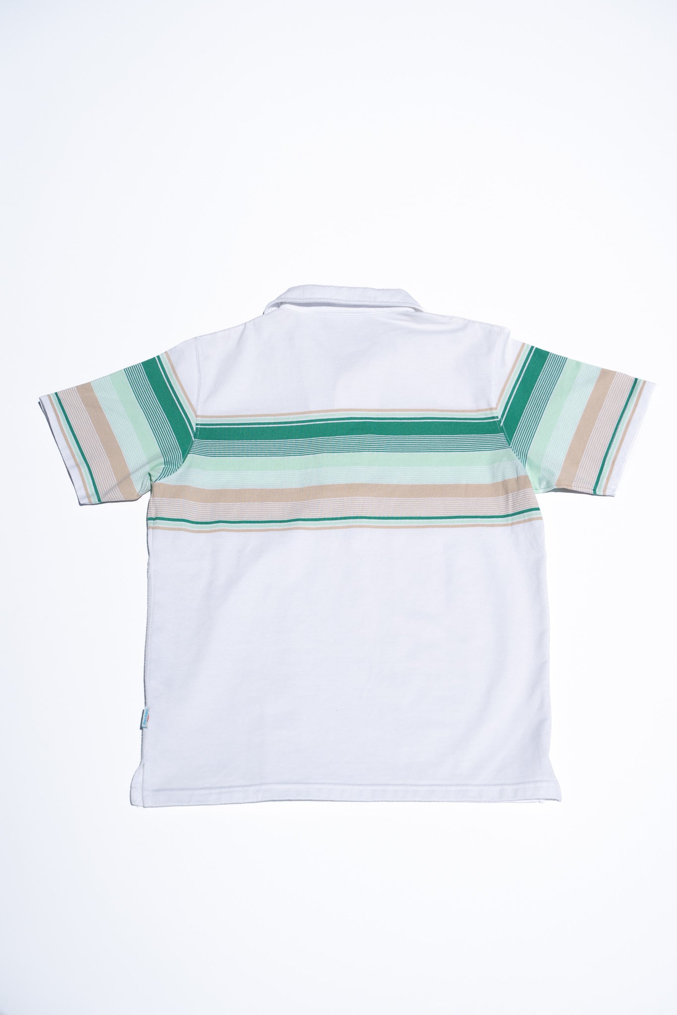 "AIPA" Classical Green Stripe Polo Shirts