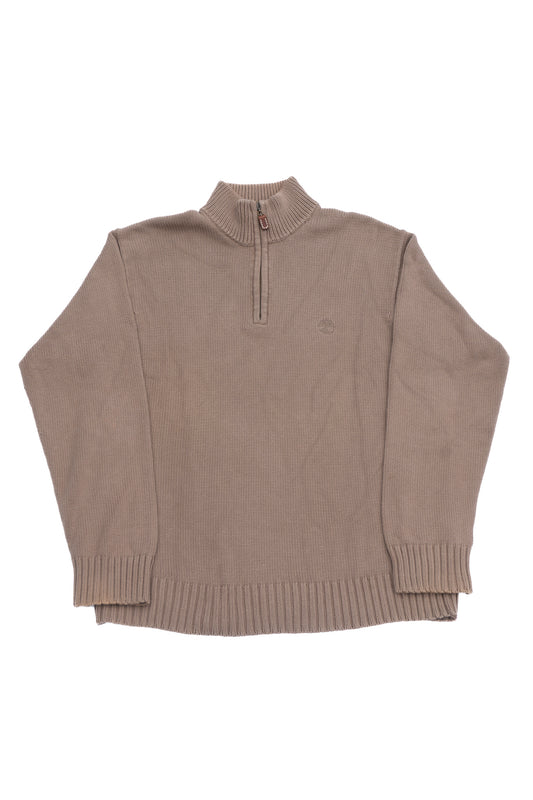 High Neck Beige Sweater
