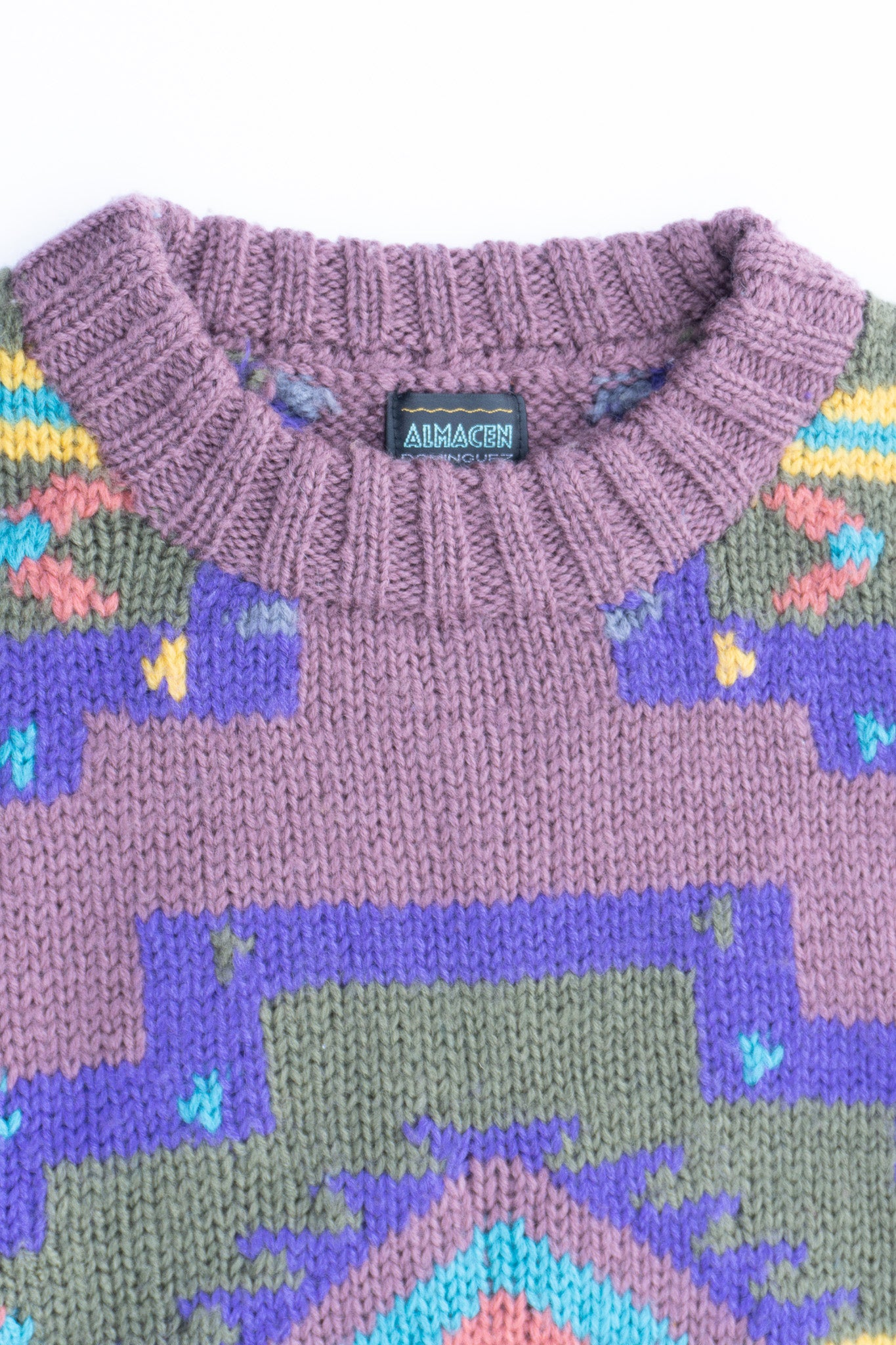 "ALMACEN" Purple Patterned Sweater