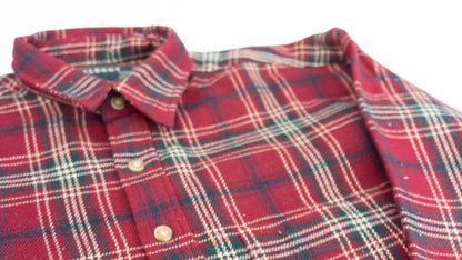 Deep Red Homie Plaid Shirt