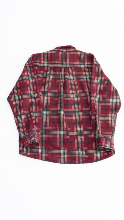 Deep Red Homie Plaid Shirt